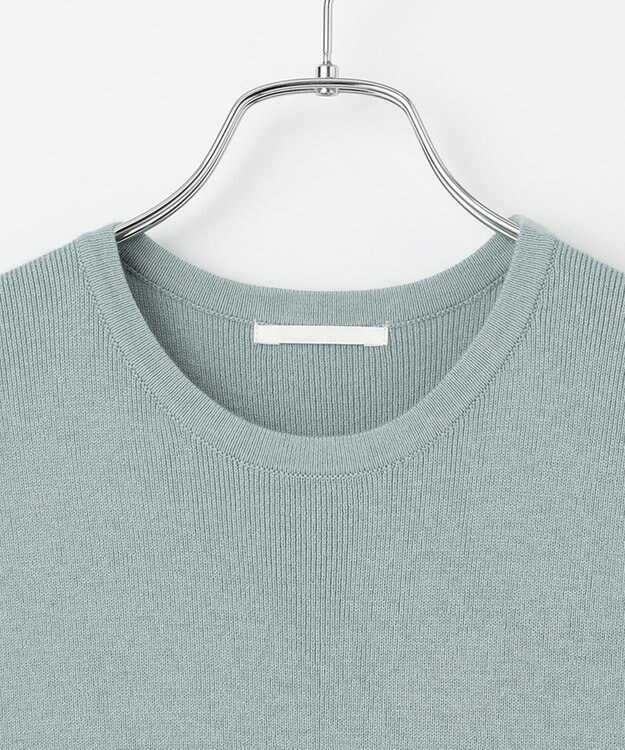 #Newans 【洗える】コットンウールニットセットアップ ライトブルー系