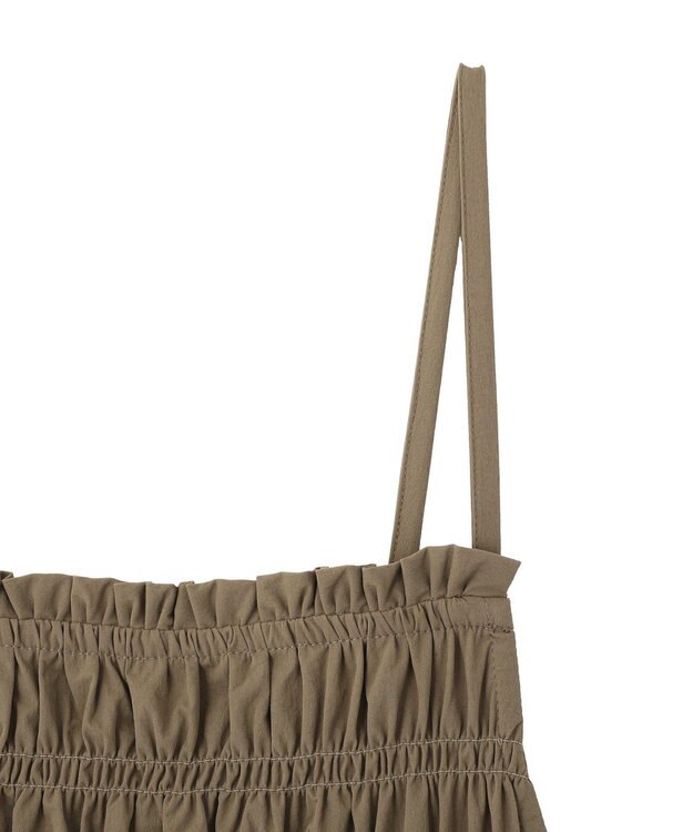CRAFT STANDARD BOUTIQUE ギャザーデザインキャミワンピース Light Brown