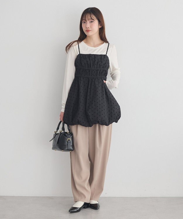 earth music&ecology ドットバルーンキャミチュニック Dot