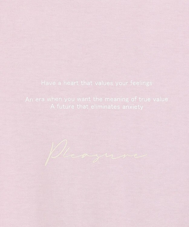 J.PRESS LADIES ロゴ Tシャツ ふじ色系