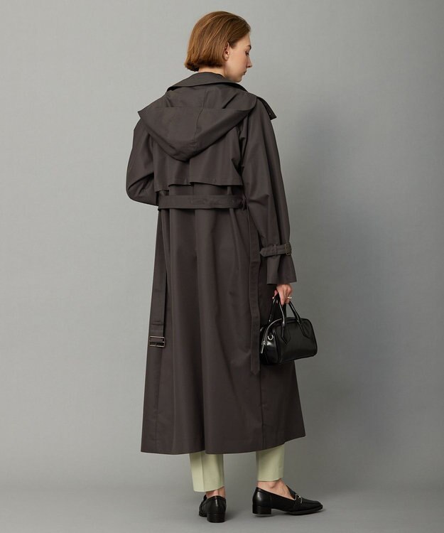 ICB TCシャンブレーツイル 2WAYトレンチコート チャコール系