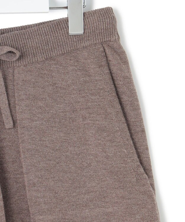 J.PRESS YORK STREET 【WOMEN】ANTI PILLING WOOL ニットワイドパンツ ブラウン系