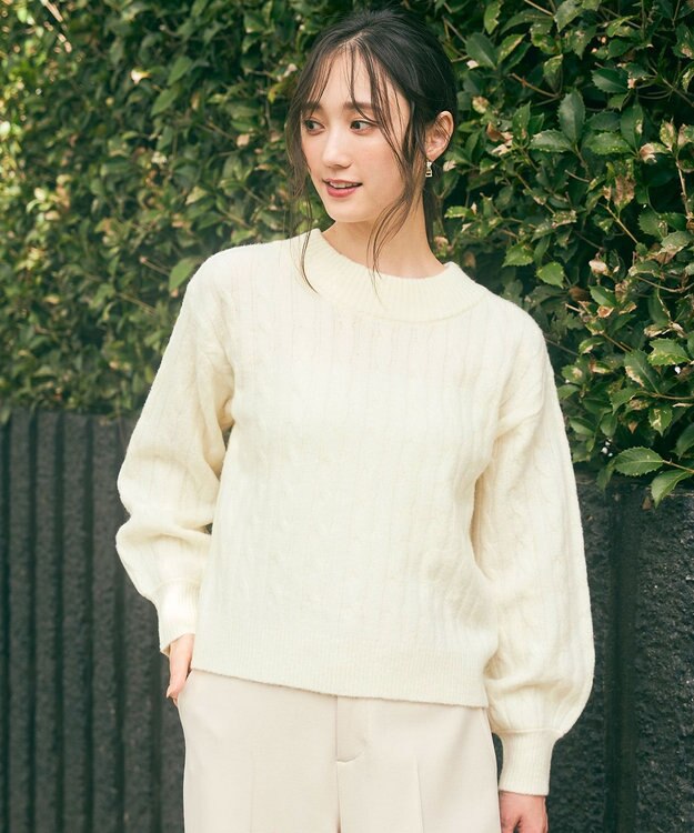 INVERLAN ケーブルニットセーター INVERLAN ケーブルニットセーター