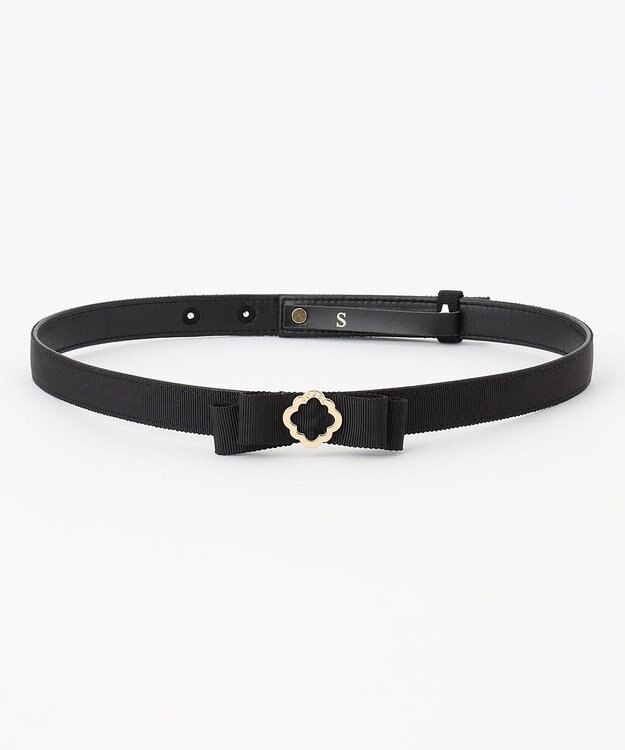 TOCCA CLOVER BUCKLE RIBBON BELT ベルト ブラック系