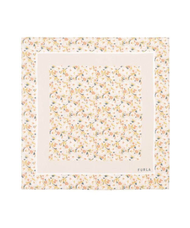 MOONBAT フルラ (FURLA) コットンプチスカーフ 50cm×50cm ベージュ