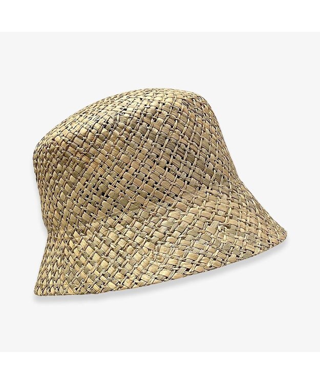 林八百吉商店 un chapeau  スカーフ付きベルハット ナチュラル