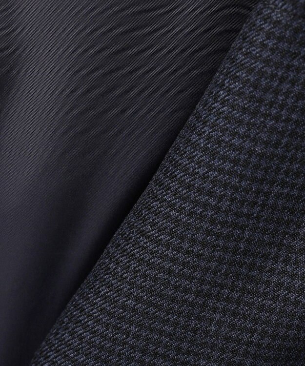 J.PRESS LADIES S 千鳥&グレンチェック ロング ダウン コート ネイビー系3