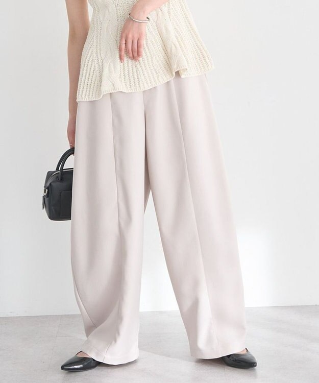 earth music&ecology バルーンパンツ Ecru