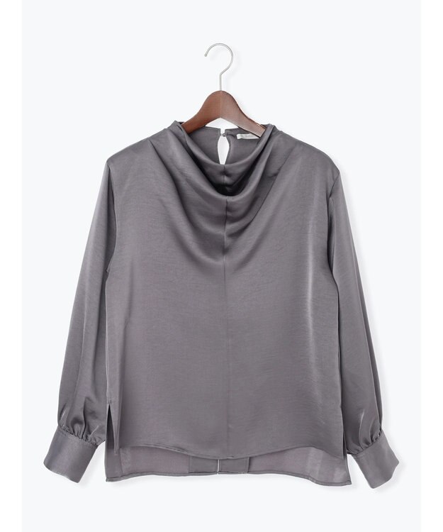 Te chichi ドレープネックブラウス《2025Autumn catalog vol.2 item》 グレー