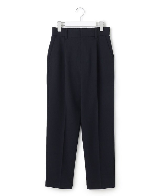 J.PRESS YORK STREET 【WOMEN】裏起毛テーパードパンツ ネイビー系