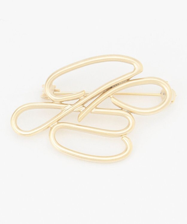 J.PRESS LADIES JPデフォルメ ブローチ ゴールド系