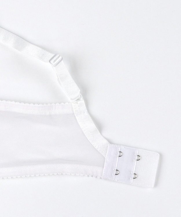 WACOAL 【リボンブラ 脇すっきり】 ブラジャー 脇高設計 着やせシルエット 動いても谷間キープ Gカップまで対応 大きいサイズ レディース BXB483 /ワコール アイボリー