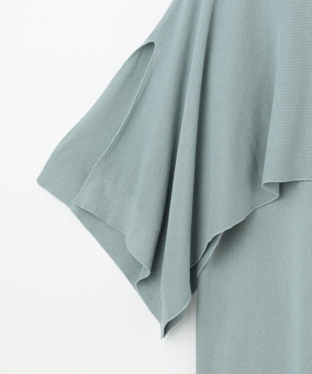 #Newans 【洗える】コットンウールニットセットアップ ライトブルー系