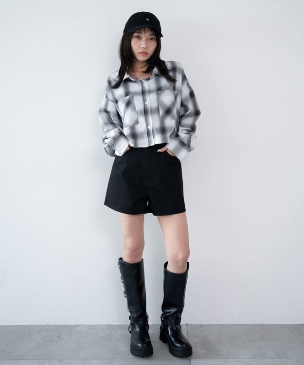 WEGO デニムショートパンツ デニムブラック