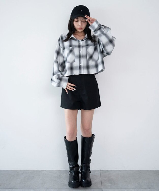 WEGO デニムショートパンツ デニムブラック