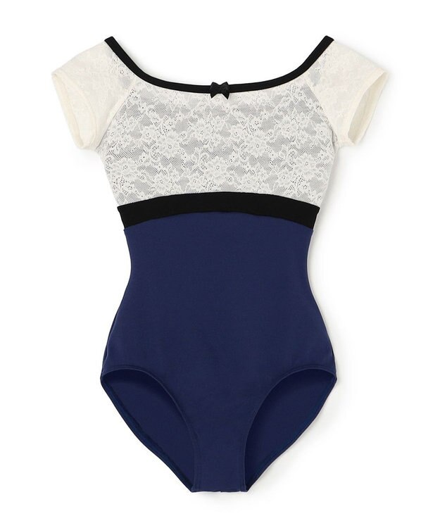 Chacott フレンチスリーブレオタード ネイビー