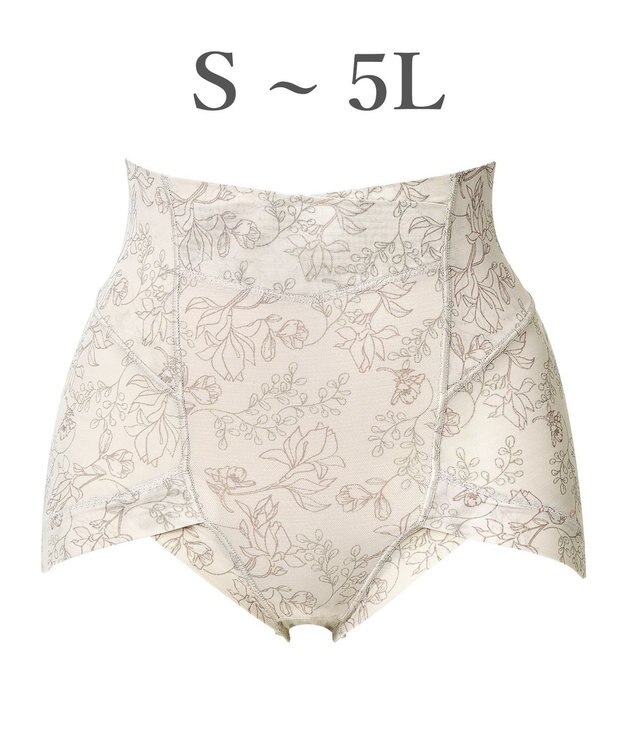 BRADELIS New York 【Yukine inc. 】ゆきねえモアソフト快適ショーツ25 接触冷感 補整 補正下着 深め ハイウエスト リリークリームベージュ