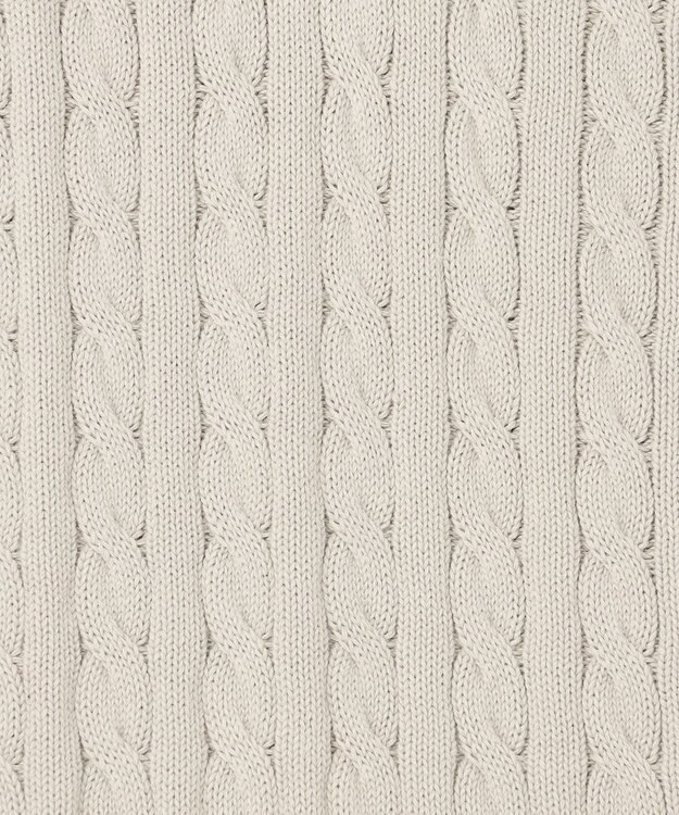 J.PRESS YORK STREET 【UNISEX】コットンケーブルチルデン ニットベスト ベージュ系