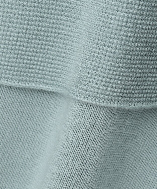 #Newans 【洗える】コットンウールニットセットアップ ライトブルー系