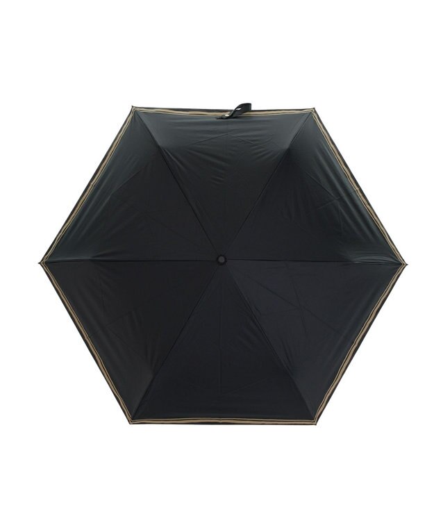 MOONBAT 晴雨兼用日傘 折りたたみ傘 ランダムボーダー／遮光 遮熱 UV ブラック