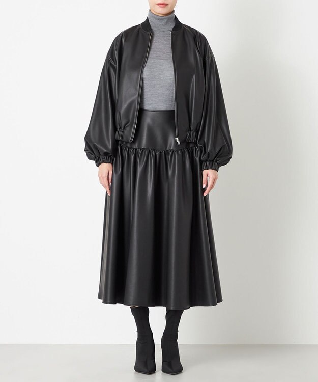 NAVE 【Nave】ヴィーガンレザー ブルゾン ブラック系