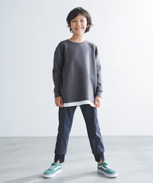 UNFILO 【110-150cm】デニムジョグパン(UNISEX) インディゴ