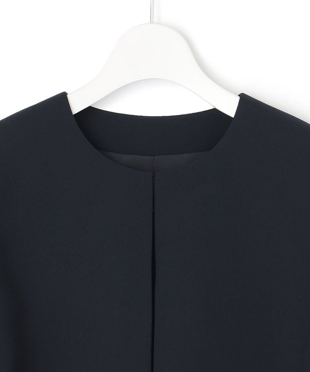 23区 L 【APPLAUDIR】バックサテンストレッチ ジャケット ネイビー系