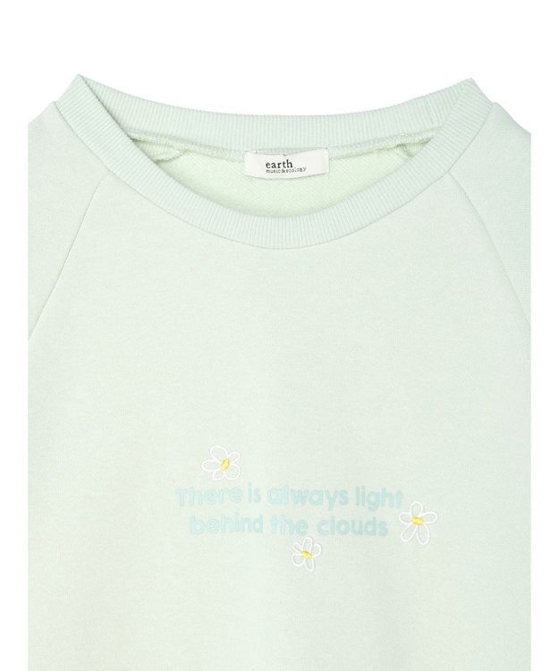 earth music&ecology 袖レースアップウラケプルオーバー Mint