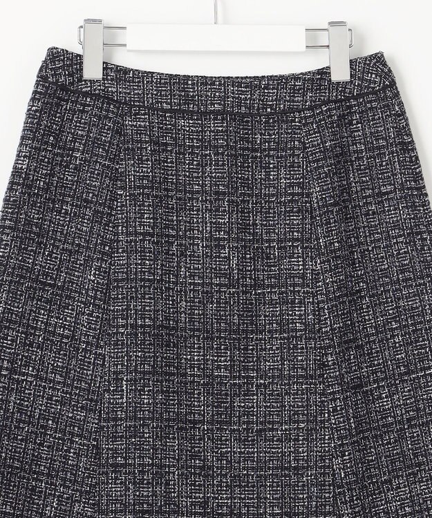 J.PRESS LADIES 【セットアップ対応】ファンシーツイード スカート ネイビーミックス系