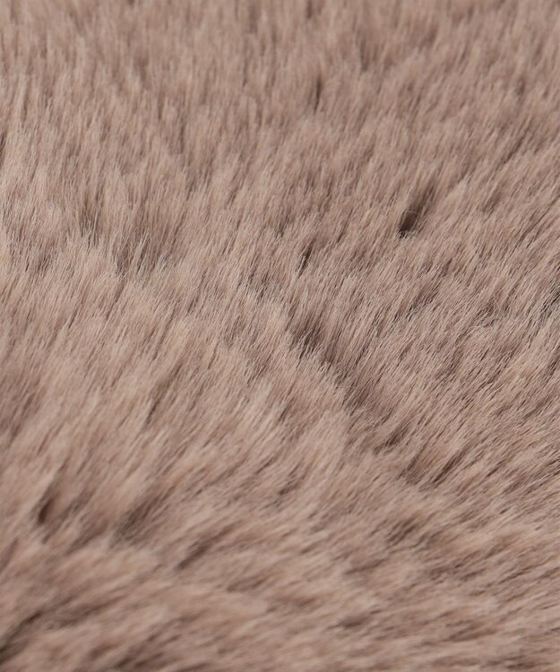 自由区 リバーシブルフェイクファーティペット ブラウン系