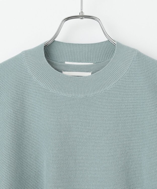 #Newans 【洗える】コットンウールニットセットアップ ライトブルー系