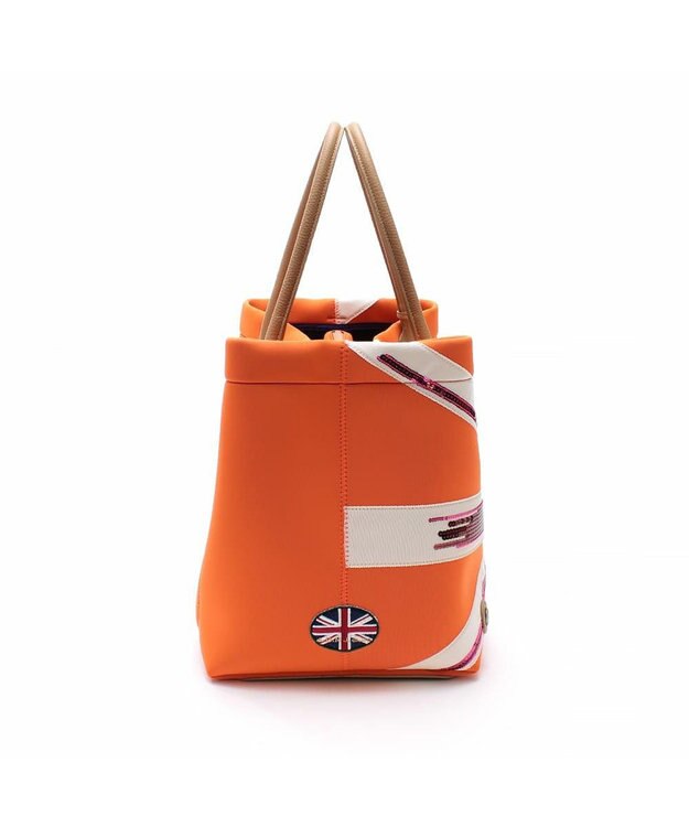 A.D.M.J. 【A4収納可】【魔法のように軽い】マジックライト/ユニオンジャックキューブトート34cm MANGO