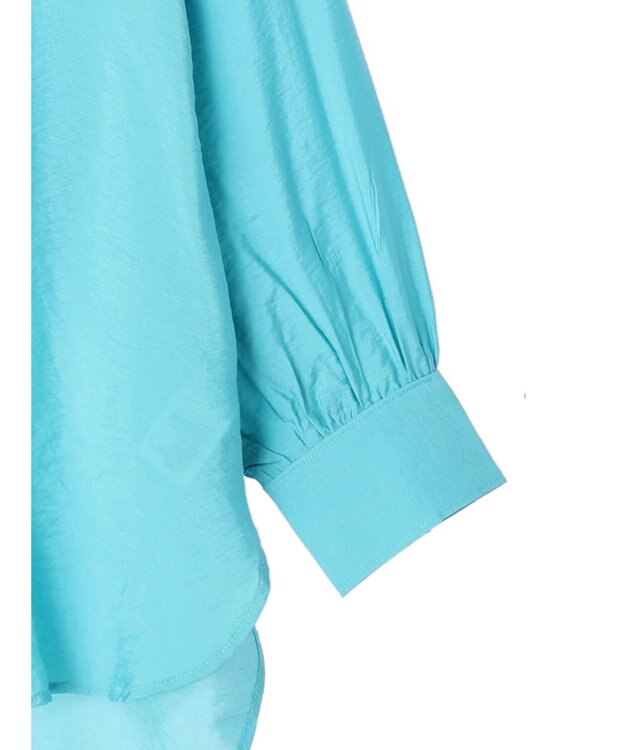 Green Parks レギュラーカラーシアーシャツ Blue Green