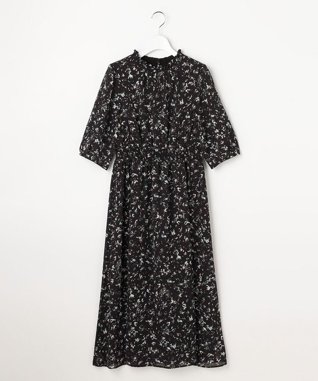 ANY SIS シアーシャーリング ワンピース ブラック系