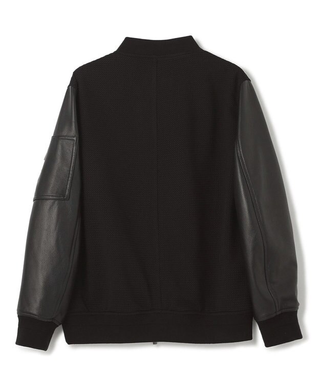 JOSEPH HOMME ライトタックブロックレザー　ブロッキングブルゾン ブラック系