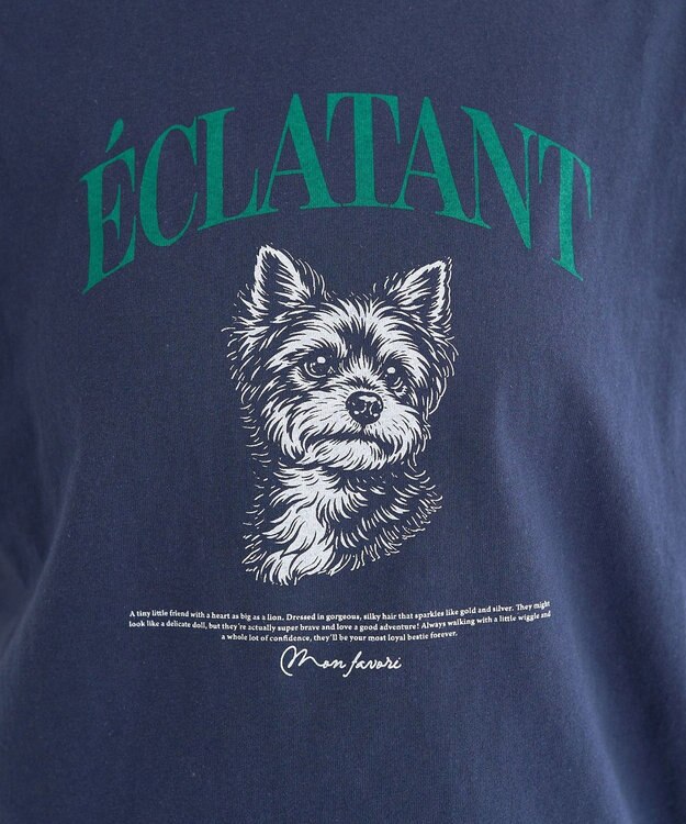 earth music&ecology 【綿100％】アソートリンガーＴシャツ Navy