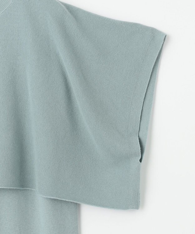 #Newans 【洗える】コットンウールニットセットアップ ライトブルー系