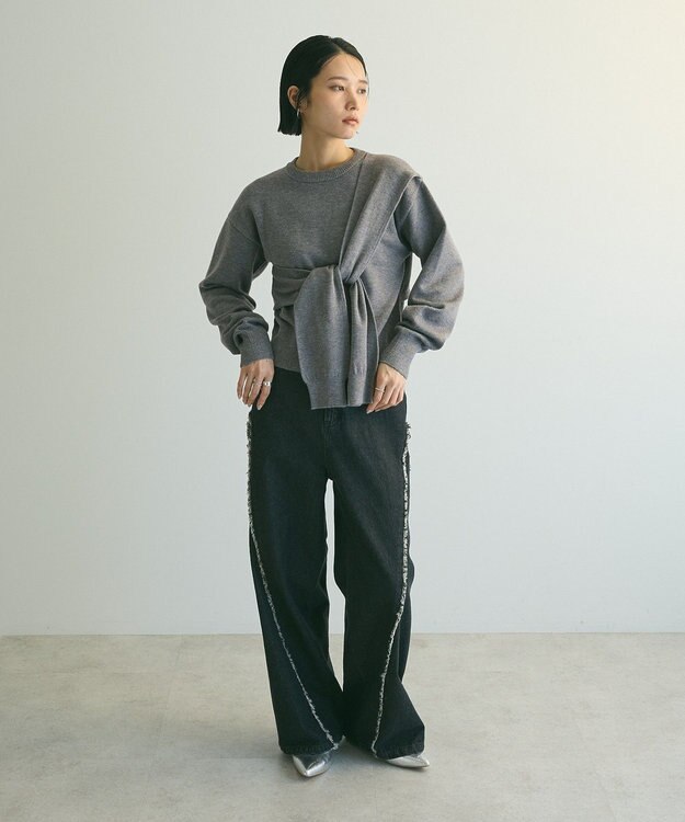 Green Parks armonia．ツイストレイヤードプルオーバー Gray