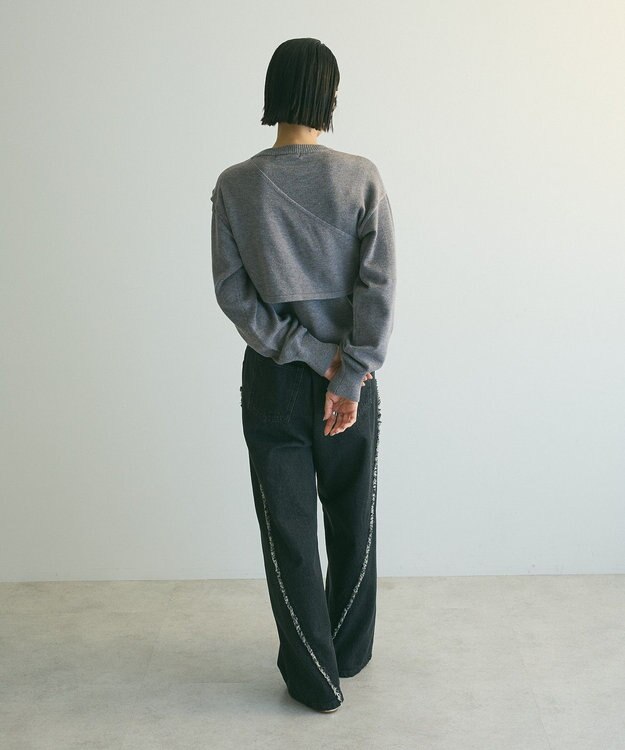 Green Parks armonia．ツイストレイヤードプルオーバー Gray