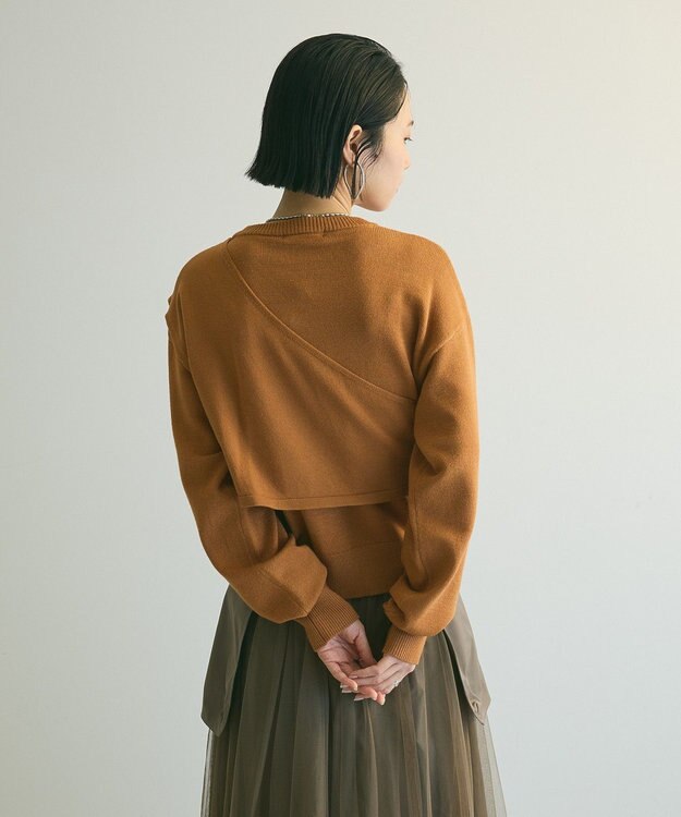 Green Parks armonia．ツイストレイヤードプルオーバー Camel