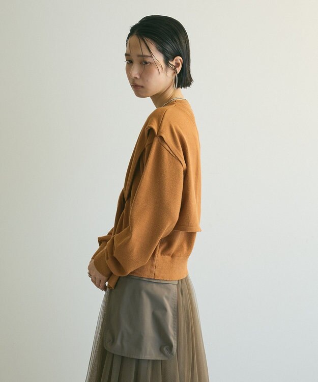 Green Parks armonia．ツイストレイヤードプルオーバー Camel