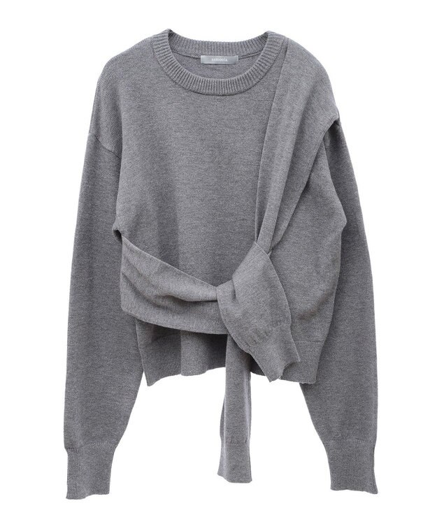 Green Parks armonia．ツイストレイヤードプルオーバー Gray