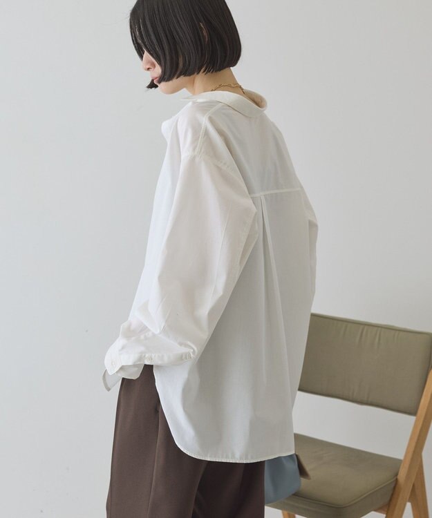 AMERICAN HOLIC 【花粉防止】【イージーケア】ベーシックシャツ Off White