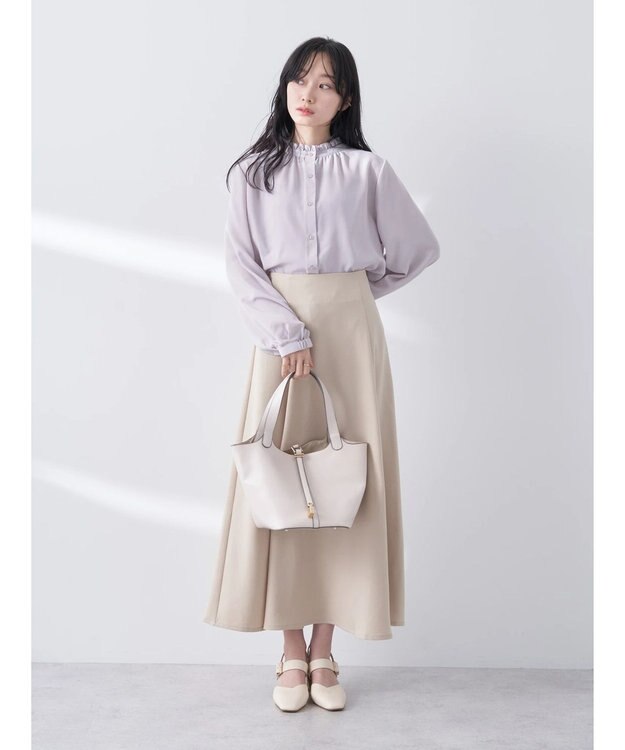 earth music&ecology ２ＷＡＹスタンドフリルブラウス Pink