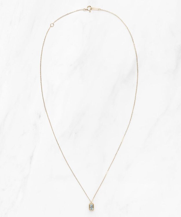 TOCCA 【WEB＆数量限定】CROCHET OF COLOR  NECKLACE K10 アクアマリン ネックレス アクアマリン