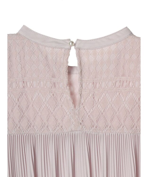 earth music&ecology レースプリーツブラウス Light Pink