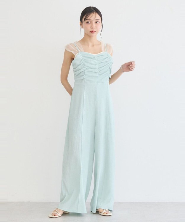 earth music&ecology シャーリングキャミロンパース Mint