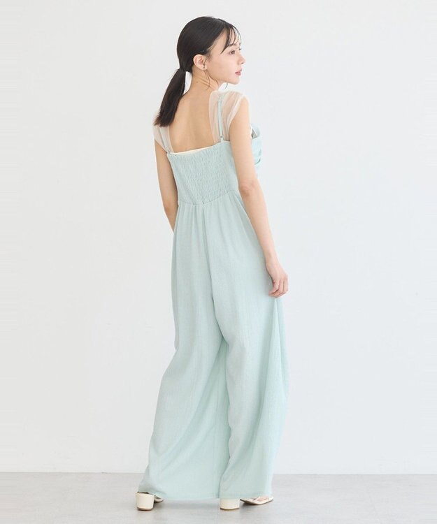 earth music&ecology シャーリングキャミロンパース Mint