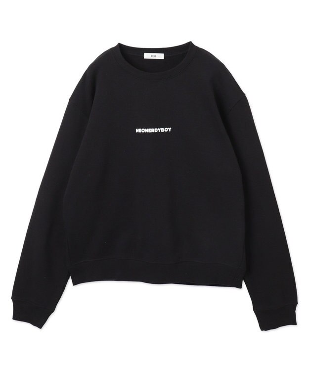 WEGO 【ユニセックス着用ITEM】THEBOYエルボーパッチクルーネックPO ブラック