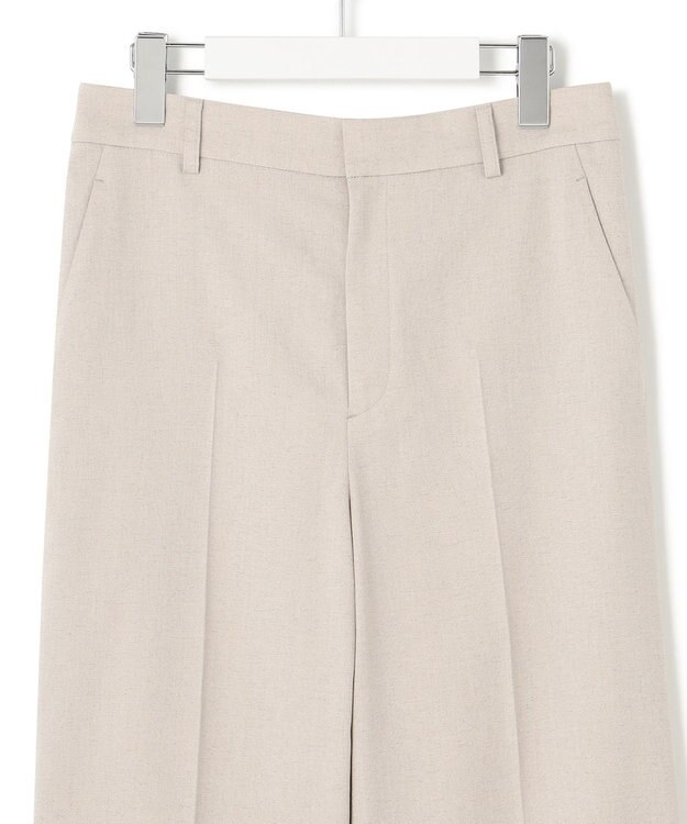 23区 【セットアップ対応/洗える】アイアスマットストレッチ セミワイド パンツ ベージュ系